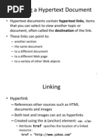 Creating A Hypertext Document