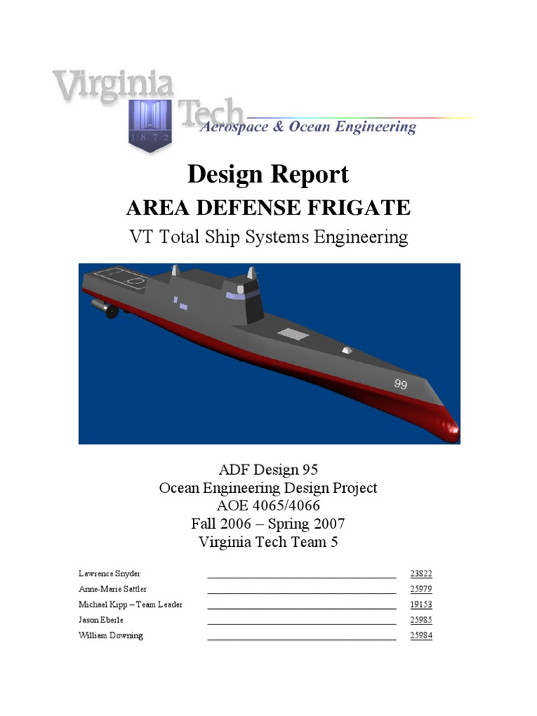 Sommergibili Design Report of A Ship | PDF