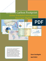 Aviation Carbon Footprint - Global Scheduled International Passenger Flights 2012