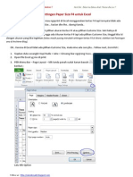 Settingan Paper Size F4 Untuk Excel