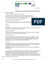 Antioxidant Activity and Polyphenol Content in Cultivated and Wild Edible Fruits Grown in Panama