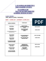 Jadual Kokurikulum 20-21 April 2013