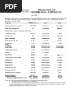 Specification For BIODIESEL (B100) - ASTM D6751-09: Property ASTM Method Limits Units