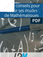 Les 10 conseils pour réussir ses études de Mathématiques