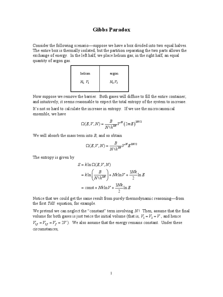 THE GIBBS PARADOX EARLY HISTORY AND SOLUTIONS visual data 7