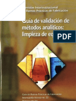 Cipam 022 Validacion de Metodos Analiticos - Limpieza de Equipos