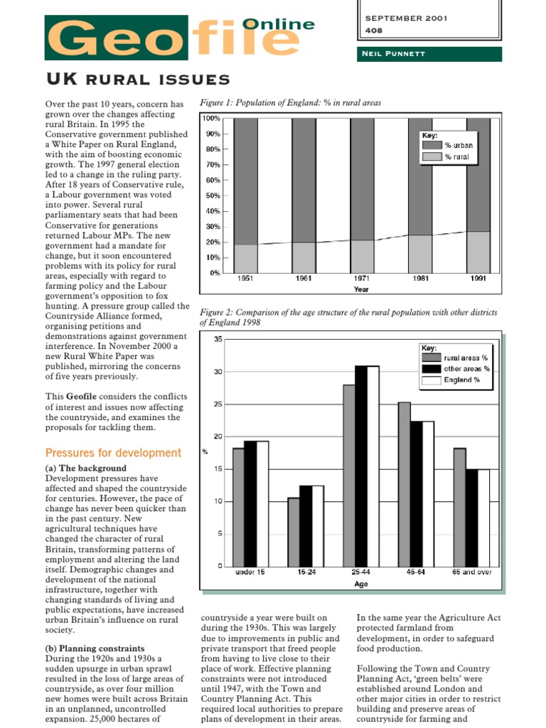 Geofile Rural Issues | PDF | Tourism | Agriculture