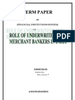 Project Report On Underwriting