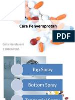 Teksol Cara Penyemprotan, Spray Atomization Gina