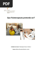 Que Fisioterapeuta Pretendo Ser