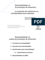 Rastreabilidade e Materiais de Referência