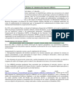 Características de Las Áreas Bajo Régimen de Administración Especial