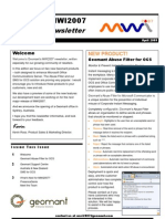 Geomant MWI2007 Reseller Newsletter April 2009