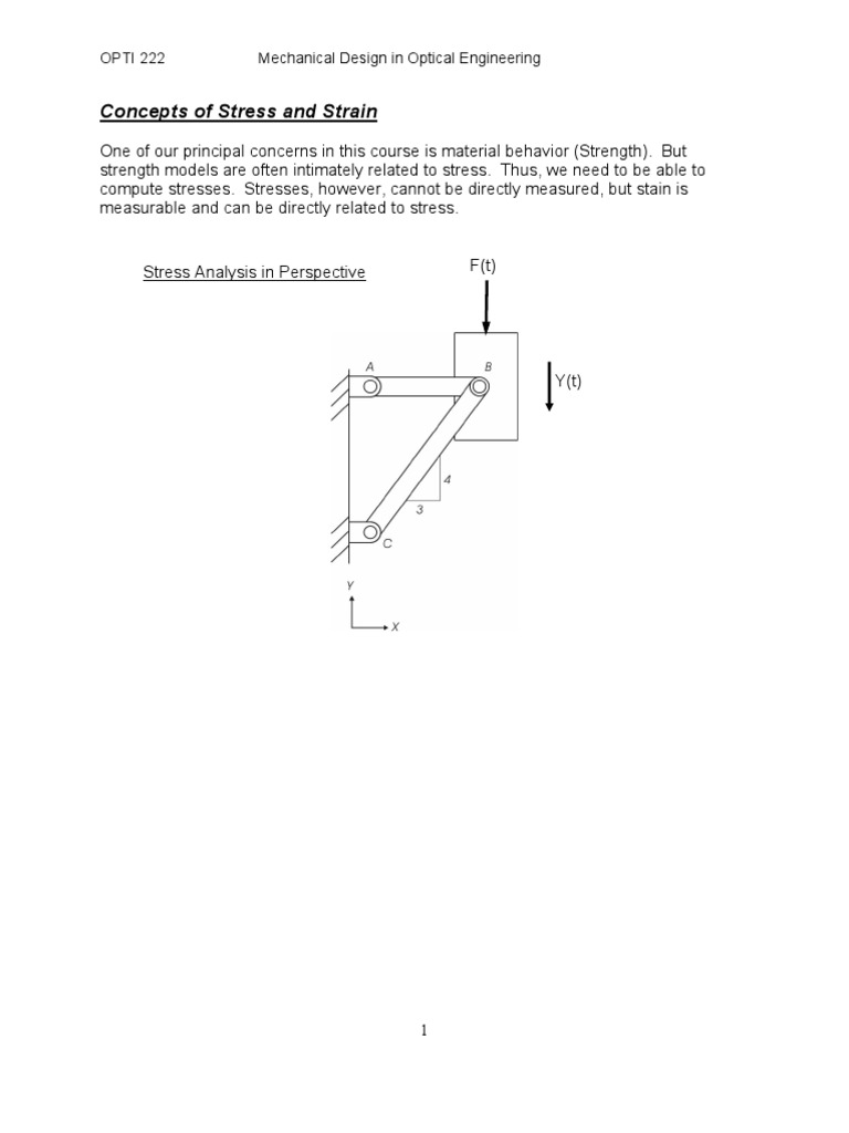 Concepts of Stress and Strain | PDF | Stress–Strain Analysis | Stress ...