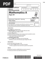 Edexcel IGCSE 4MA0_4H_-_May_2012