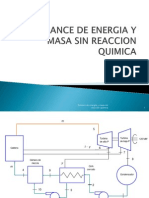 Balance de Energia-Masa Sin Reacción