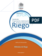 Métodos de riego agrícola: superficiales, presurizados y subterráneo