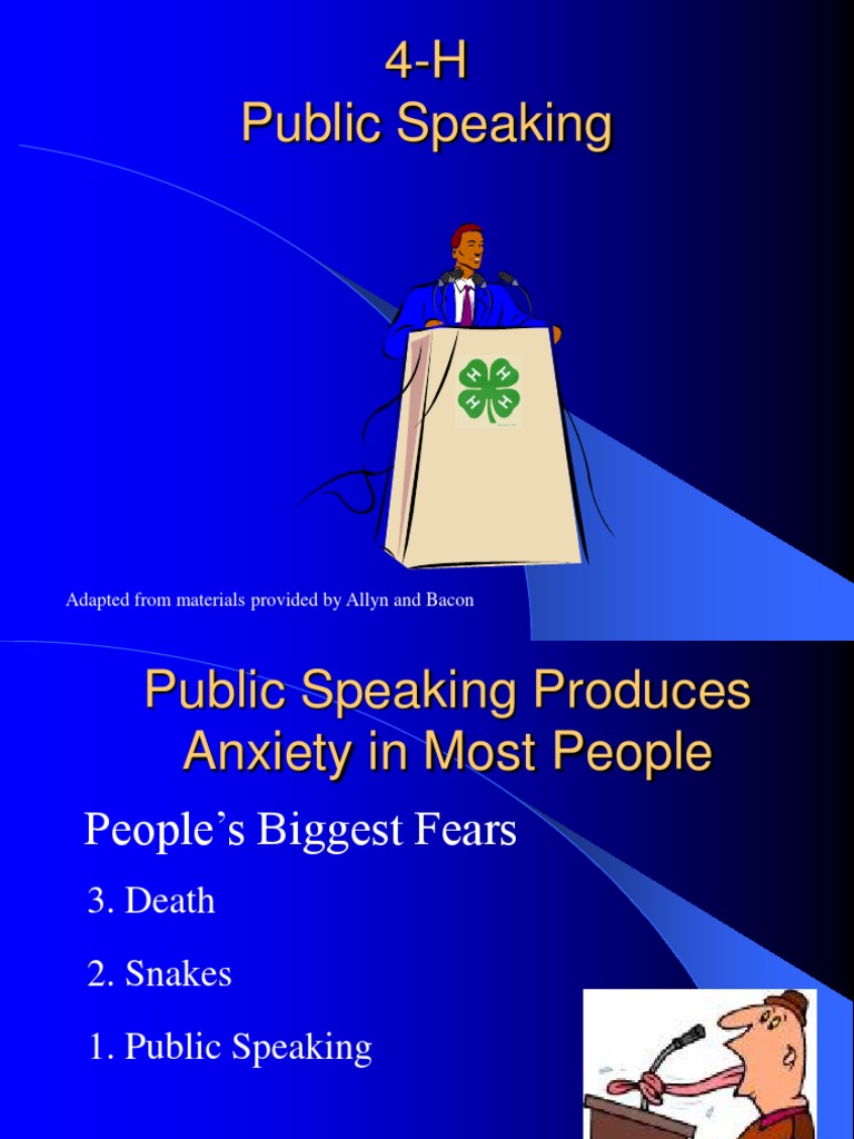 4-h Public Speaking | PDF | Libraries | Speech