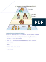 Ordenanzas para La Educación en La Época Colonial