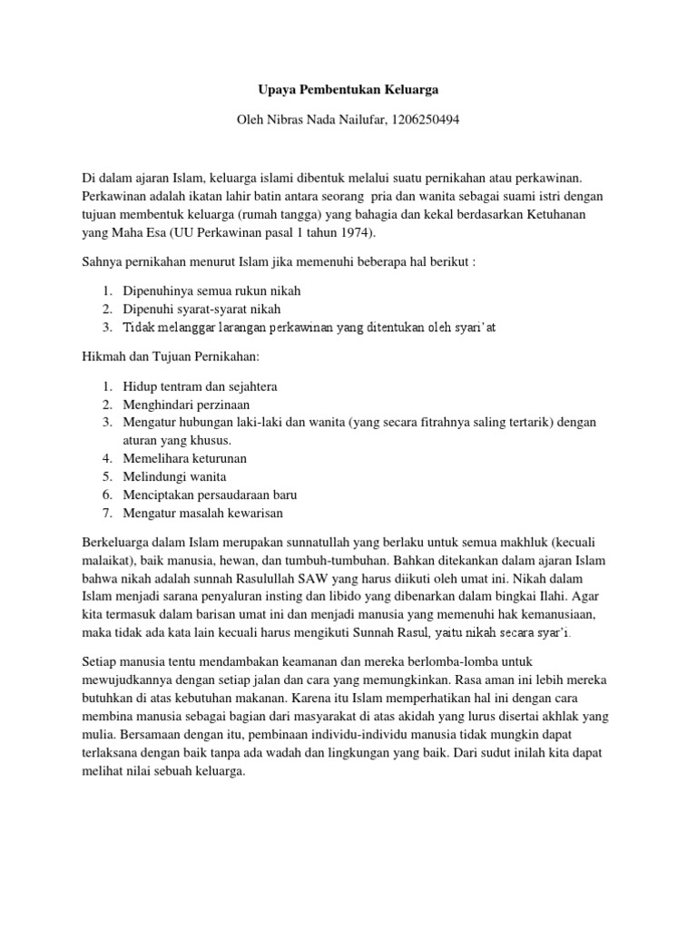 Mpk Agama Upaya Pembentukan Keluarga Pdf