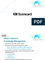 KM Scorecard