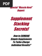 Supplement Stacking Report