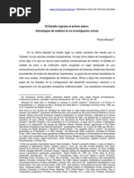 THEDA SKOCPOL. El Estado Regresa Al Primer Plano