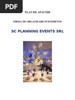 Plan de Afaceri - Firma de Organizare Evenimente SC Planning Events SRL