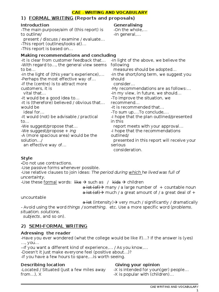 cae essay useful phrases