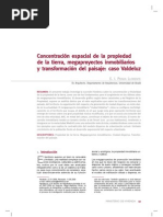 Concentración espacial de la propiedad de la tierra, megaproyectos inmobiliarios y transformación del paisaje