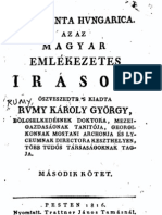 Rumy Károly György - Magyar Emlékezetes Irások 2.kötet 1816.