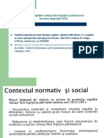 Situația Copiilor Ramași Fără Îngrijire Părintească În RM