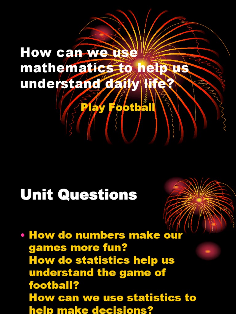 Mathematics in Football Statistics | PDF
