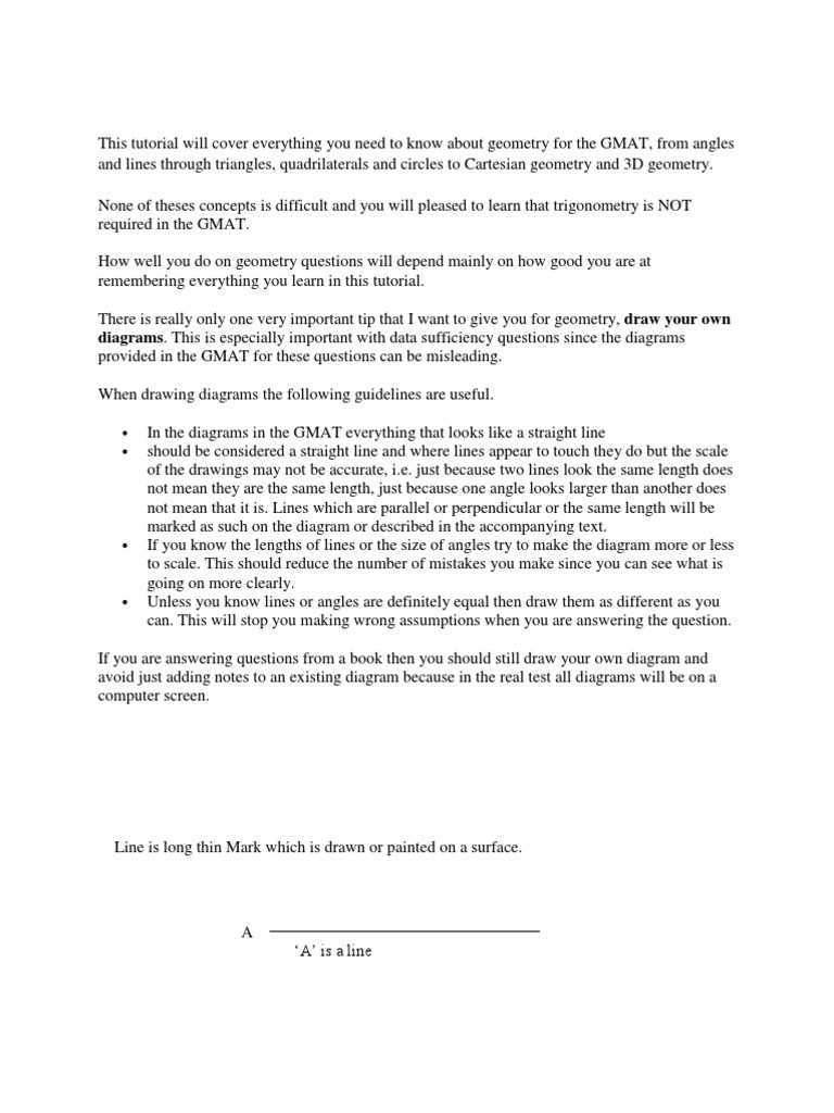 GMAT Geometry Tutorial Guide | PDF | Rectangle | Area
