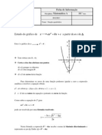 Ficha Formativa Função Quadrática