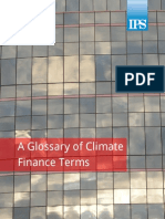 A Glossary of Climate Finance Terms