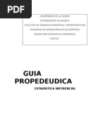 PROPEDEUTICA ESTADISTICA INFERENCIAL