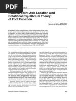 STJ Axis Location Rotational Equilibrium Theory Foot Function