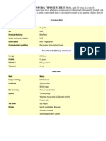 A Days Sample Diet Plan For A Typhoid Patient