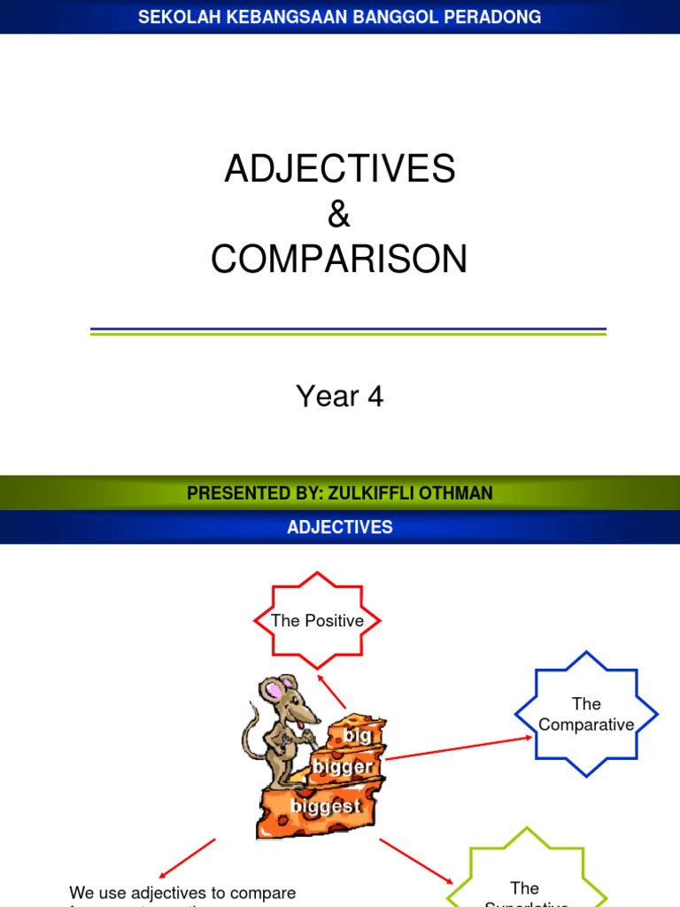 Year 4 Adjective Comparisons | PDF | Grammar | Language Mechanics
