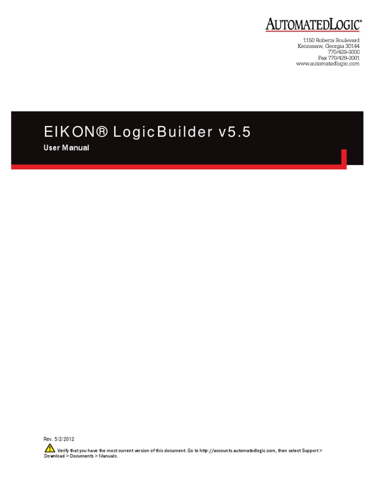 EIKOn LogicBuilder Manual | PDF | Boolean Data Type | Computer Program