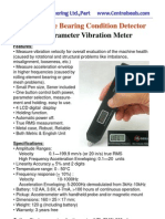 Dual Parameter Vibration Meter: 909z Pen-Size Bearing Condition Detector