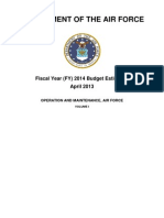 US Air Force Fiscal Year (FY) 2014 Budget Estimates (inc. cyber offense/defense/'hacking')