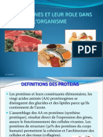 Role Des Proteines