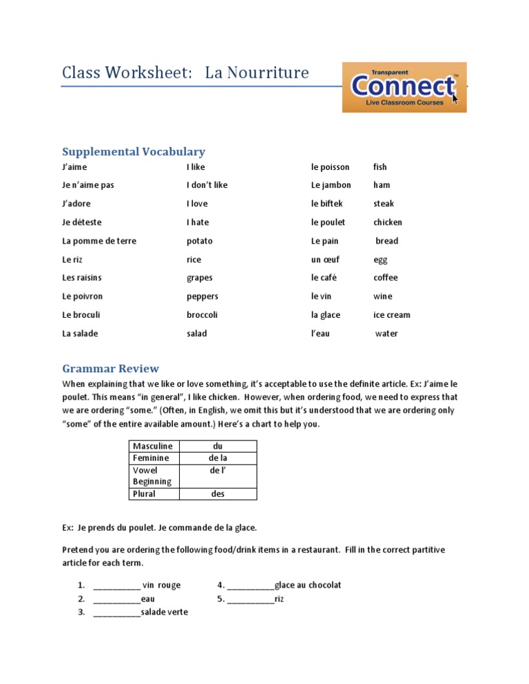 french worksheet pdf language mechanics morphology