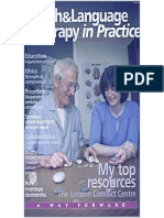 Speech & Language Therapy in Practice, Autumn 2001