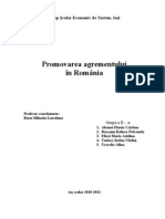 Promovarea Agrementului in Romania