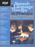 Speech & Language Therapy in Practice, Winter 1999