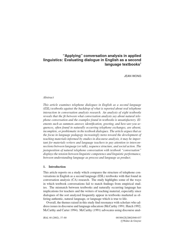 Hints towards an essay on conversation sparknotes picture