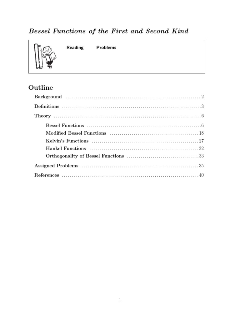 Bessel Functions of The First and Second Kind | PDF | Mathematical ...